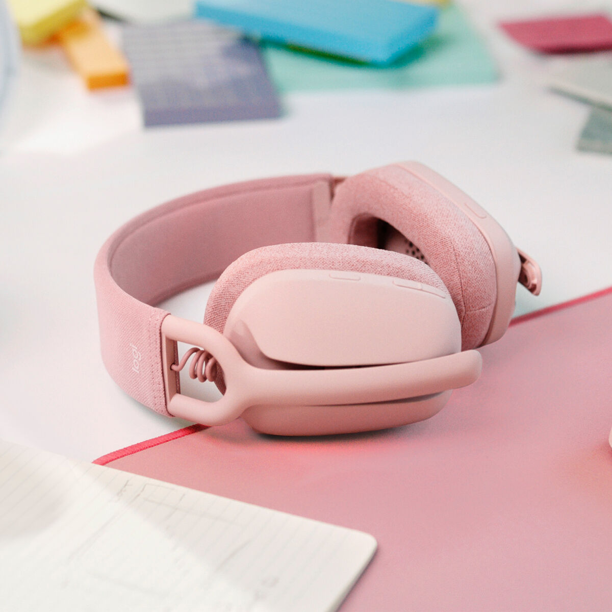 Slúchadlá s mikrofónom Logitech Zone Vibe 100 Ružová